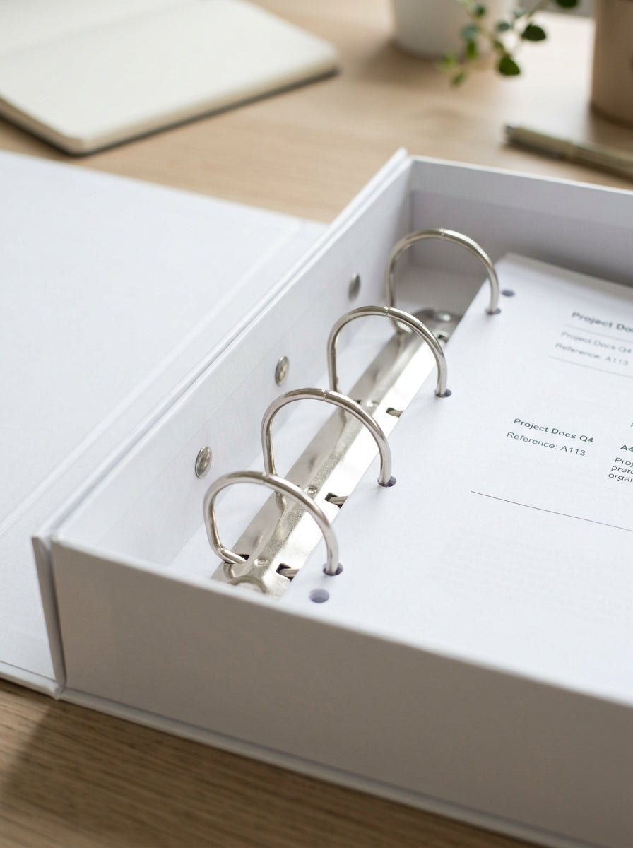 White Box File 2" 4-Hole Imp
