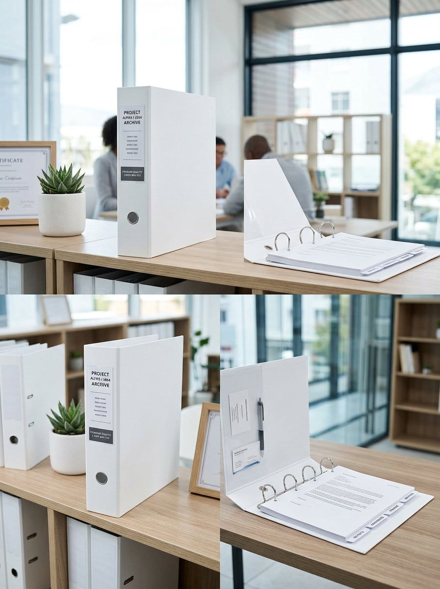 White Box File 2" 4-Hole Imp