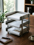 Paper Tray Exective Steel 3-Portion