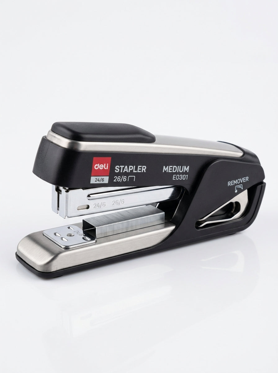 Stapler Machine Medium 24/6 With Remover Deli