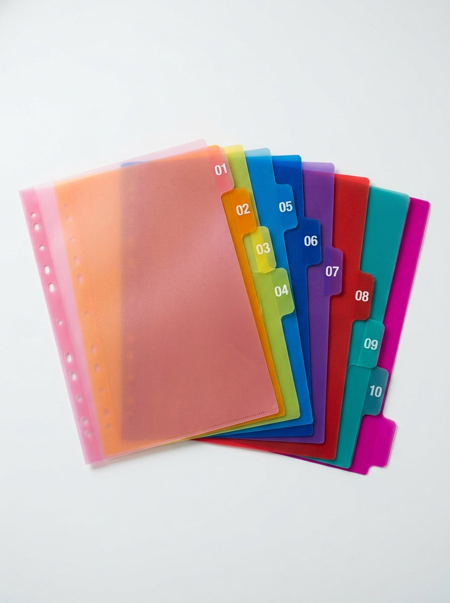 Seprator Set A4 Plastic (01 to 10)