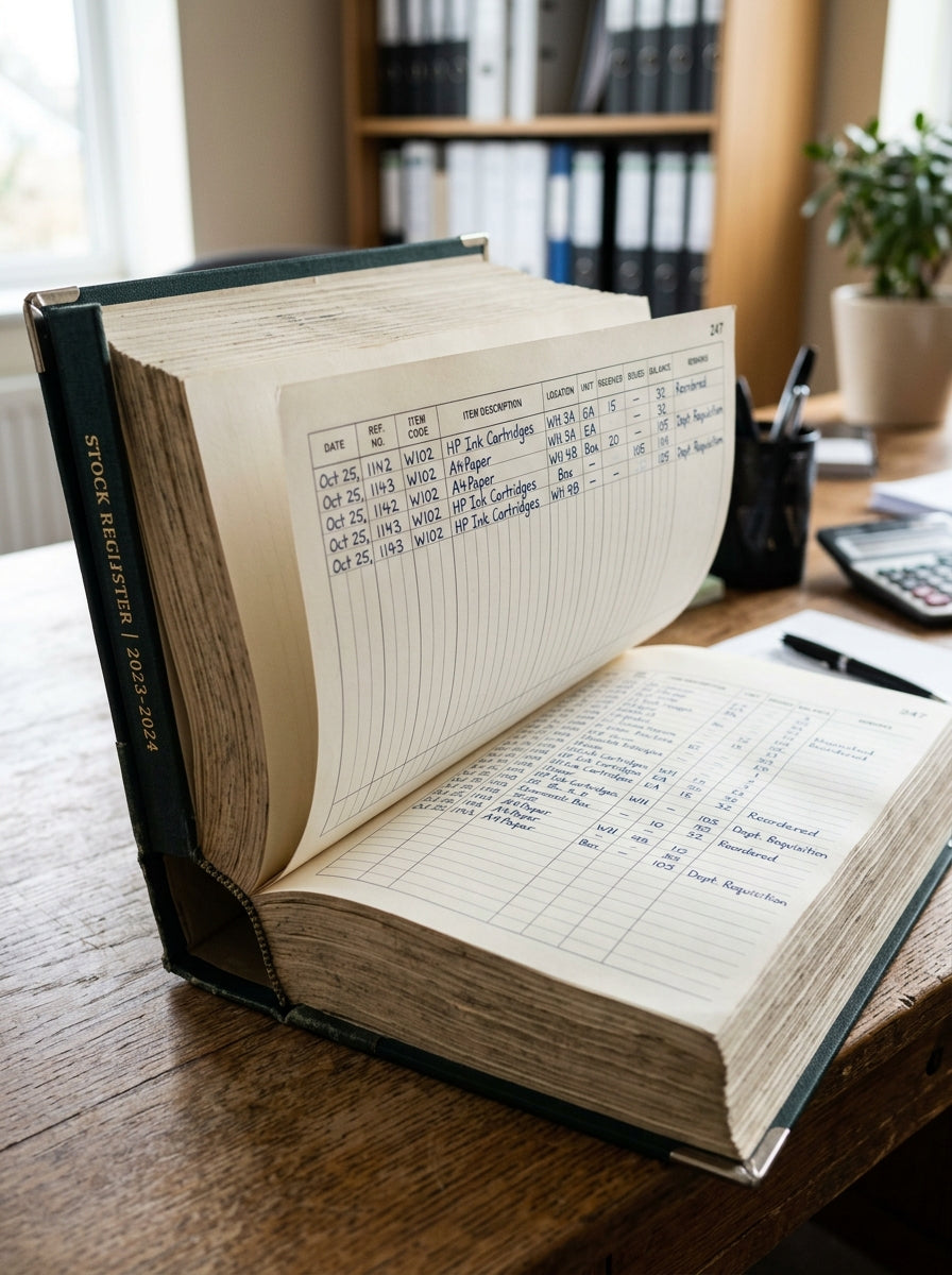 Stock Register Extra Large 600-Sheets