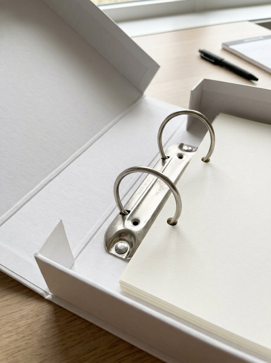 White Box File 3" 2-Hole Imp
