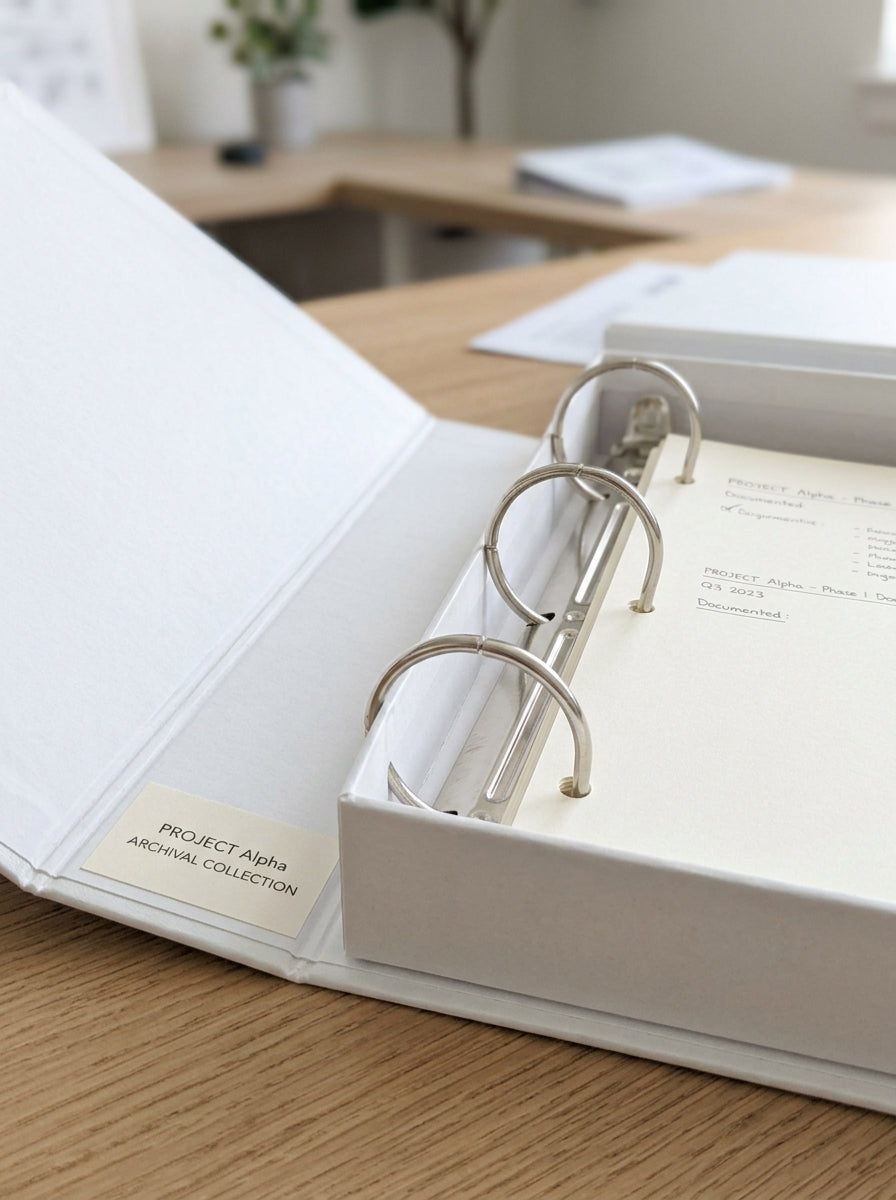 White Box File – 3" 3-Hole Imported