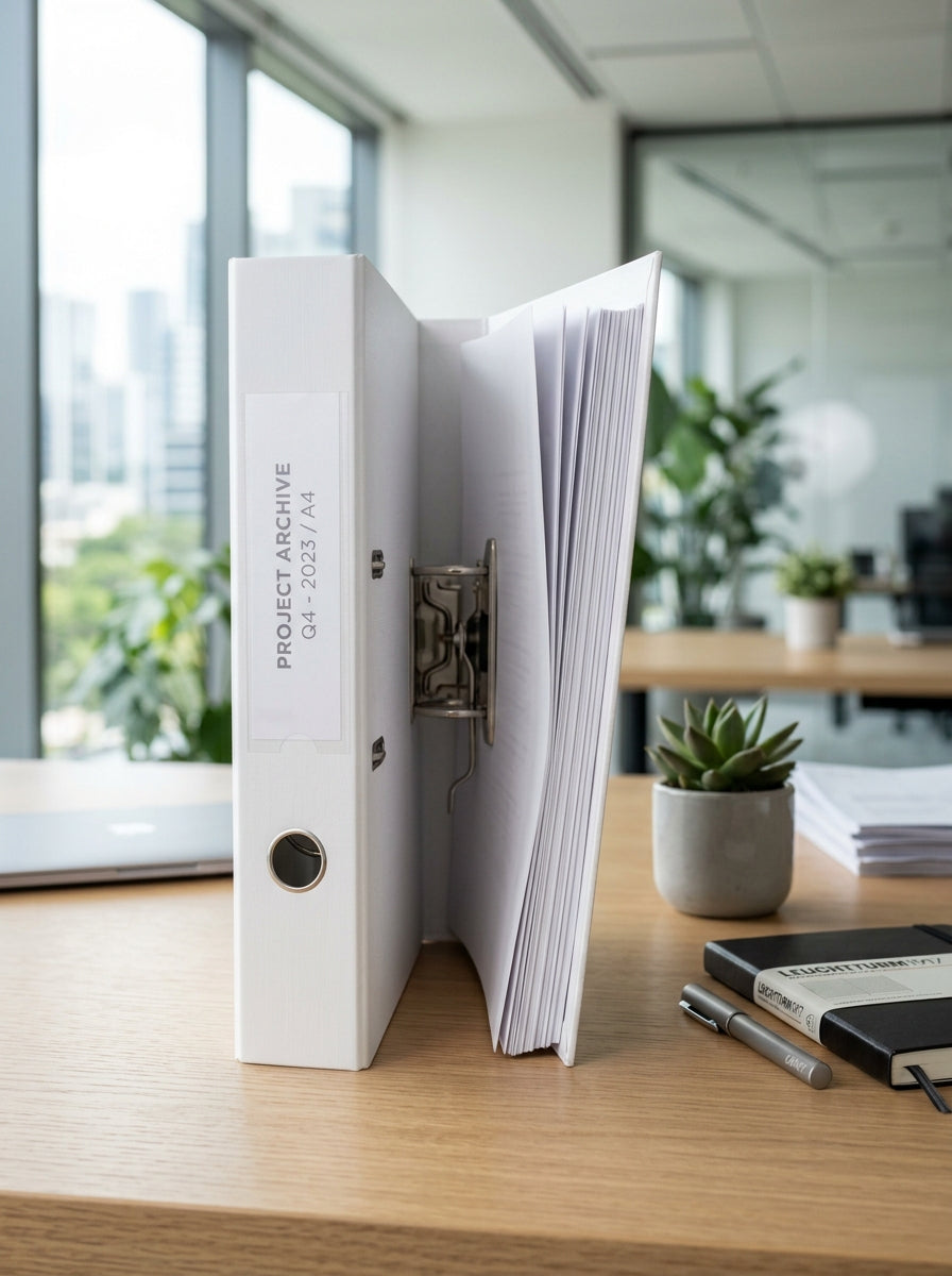 White Box File 2" 2 Hole Imp