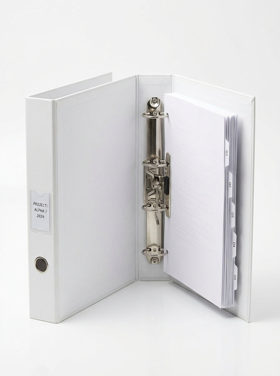 White Box File 2" 3-Hole Imp