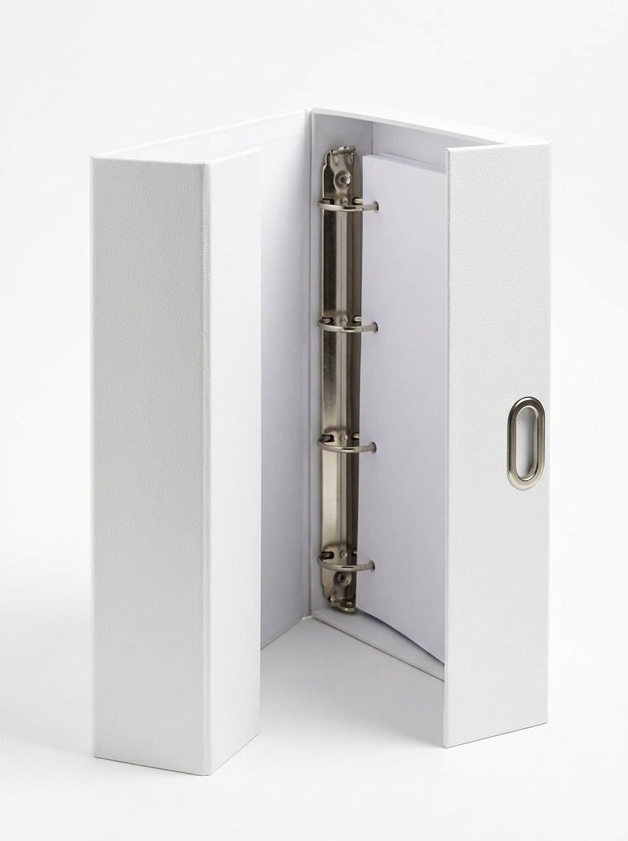 White Box File 3" 4-Hole Imp